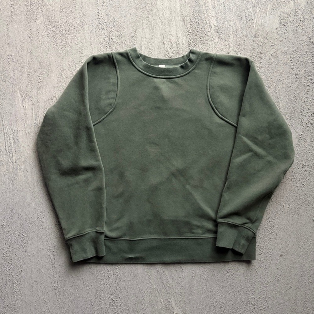 Lululemon Loungeful Sweatshirt 8 Green Crewneck Pullover